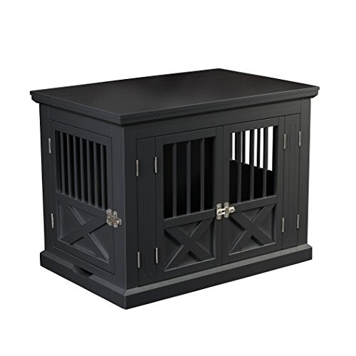 zoovilla Merry Products Triple Door Medium Dog Crate, Dog Kennel, Dog Cage - WoodArtSupply