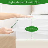 GOONIK Full Size Mattress Protector, Breathable Bamboo Viscose Waterproof Full Size Mattress Pad Cover with 6-16 inches Deep Pocket GOONIK