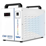 Cloudray Water Chiller CW-3000 for CO2 Laser Engraver & Cutting, Laser Chiller, Industrial Water Cooler,with 9L Water Tank Capacity Max. Pump Flow 10L/min 50W/℃ Cooling Cloudray