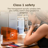 AtomStack Atelier - 12 Watt Diode Galvo Engraving and Cutting - Ultrafast 4000mm/s - Camera - Portable and Mini Laser Engraver and Laser Cutter - Personalise Wood, Paper, Leather, Cardboard and More ATOMSTACK