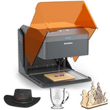 Genmitsu Kiosk 5W 5000mW Laser Engraver, Light Weight & Portable Laser Engraver Machine, Home Laser Cutter with Acrylic Enclosure for Wood/Leather/Metal, 3.9'' x 3.9'' Engraving Area, Safety Class 1 SainSmart