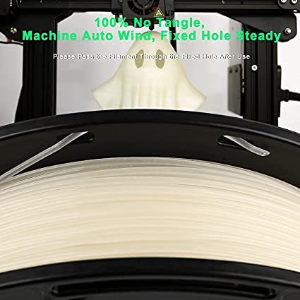 Everyglow 3D Printer Filament, PLA Filament 1.75mm, Glow in The Dark Filament,1KG (2.2 LBS) Spool (Natural Glow Red) Everyglow