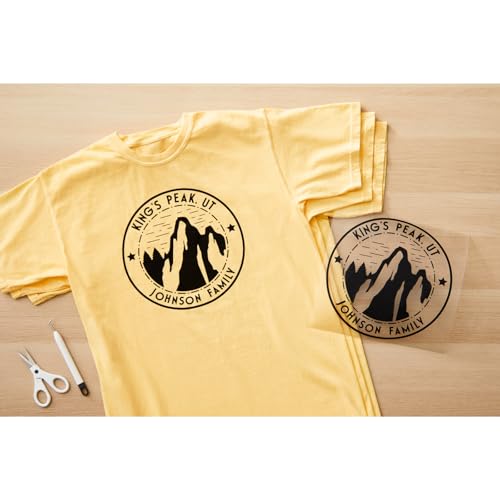Cricut Smart Iron On, Black - 3ft Roll (13'x36') Heat Transfer Vinyl for Maker & Explore Machines- Matless Cutting for Long cuts up to 12ft Cricut