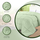 Utopia Bedding Comforters Twin Size, All Season Duvet Insert, Down Alternative Box Stitched Bed Comforter with Corner Tabs, Machine Washable (Sage Green) Utopia Bedding