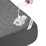BEDLORE Waterproof Mattress Protector, Full Size Mattress Pad with Deep Pocket 6"-15" Depth, Soft Dirt-Proof Double Bed Mattress Cover for Bedroom, College Dorm, Hotel (Gray) BEDLORE