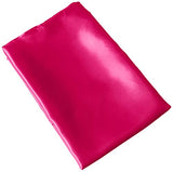 Morning Glamour Single Satin Pillowcase for Hair & Skin, Similar to Silk, Standard/Queen Size, Cooling Pillow Case with Envelope Closure, Gifts for Women, 20”x26” Fuschia/Barbie Pink Morning Glamour