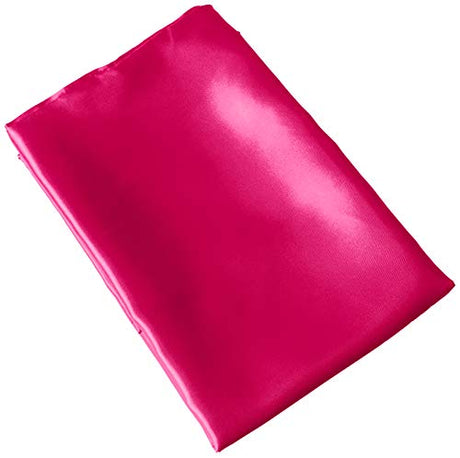 Morning Glamour Single Satin Pillowcase for Hair & Skin, Similar to Silk, Standard/Queen Size, Cooling Pillow Case with Envelope Closure, Gifts for Women, 20”x26” Fuschia/Barbie Pink Morning Glamour
