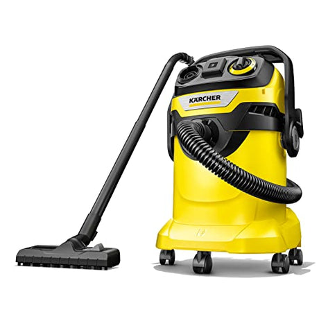 Kärcher - WD 5/P Multi-Purpose Wet-Dry Vacuum Cleaner - 6.6 Gallon - With Attachments – Blower Feature, Semi-Automatic Filter Cleaning, Space-Saving Karcher