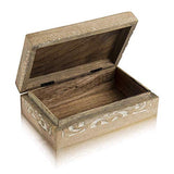 Great Birthday Gift Ideas Handmade Decorative Wooden Jewelry Box Jewelry Organizer Keepsake Box Treasure Chest Trinket Holder Watch Box Storage Box Housewarming Gifts Women The Great Indian Bazaar