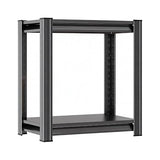 Notmise Storage Shelves Corner Shelf Pantry Organization and Storage Rack Unit Steel Organizer Metal Shelving for Home, Kitchen, Office, Bathroom, Laundry (Metal, 15.75” W x 9.84” D x 22.05” H, 2) Notmise