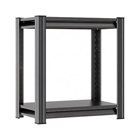 Notmise Storage Shelves Corner Shelf Pantry Organization and Storage Rack Unit Steel Organizer Metal Shelving for Home, Kitchen, Office, Bathroom, Laundry (Metal, 15.75” W x 9.84” D x 22.05” H, 2) Notmise