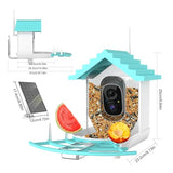 Smart Bird Feeder with Camera,Solar Powered, Ai Identify Wild Bird Watching Camera,Auto Capture Bird Videos Instant Notifications,Ideal Gifts for Bird Lovers Vatjubi