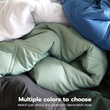 Joiedomi King Size Comforter Set with Sheets Dark Grey, 7 Pieces King Bedding Set with 1 Down Alternative Comforter, 1 Flat Sheet, 1 Fitted Sheet, 2 Pillowcases and 2 Pillow Shams, Bed in a Bag Joiedomi