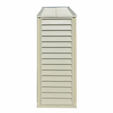 Duramax SidePro 10.5 Ft. x 3 Ft. Vinyl Garden Storage Shed | Made of Fire Retardant PVC Resin, All-Weather, Waterproof Outdoor Solution, Store Bikes, Tools, BBQ, Home Gym | Strong Metal Roof Structure DURAMAX