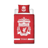 Character World Official Liverpool FC Single Duvet Cover Set, Tone Design | Red Reversible 2 Sided Football Bedding Cover Official Merchandise Including Matching Pillow Case Liverpool F.C.