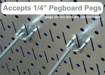Wall Control Metal Pegboard Strip - Galvanized Pegboard Wall Control