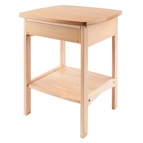 Winsome 82218 Wood Claire Accent Table, Natural 18 inches - WoodArtSupply