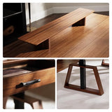 EUREKA ERGONOMIC L Shaped Desk 63", Solid Walnut Wood Top, Executive Standing Desk Adjustable Height, Dual Motor Corner Workstation with Drawers & Monitor Shelf for Home Office, Left EUREKA ERGONOMIC