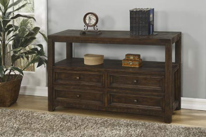 Martin Svensson Home Lisbon Sofa Table, Console, Dark Mocha - WoodArtSupply