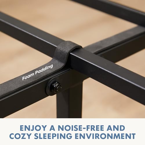 OLIXIS Twin Size Metal Platform Bed Frame - Mattress Foundation with Headboard and and Footboard, No Box Spring Needed with 700LBS Sturdy Wooden Slats Support, Noise Free, Easy Assembly OLIXIS