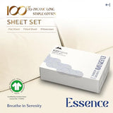 Mayfair Linen 100% Organic Cotton Sheets Full Size - 4 PC Organic Cotton Percale Sheets Full Set (Ivory), Crisp, Soft, Cooling & Breathable Bedsheets, 16" Deep Pocket Hotel Bedding - GOTS Certified Mayfair Linen