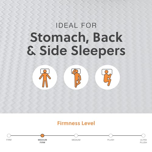 Signature Design by Ashley Twin Size Chime 10 Inch Medium Firm Memory Foam Mattress with Green Tea & Charcoal Gel Signature Design by Ashley