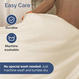 Twin Size 3 Piece Sheet Set - Comfy Breathable & Cooling Bed Sheets Set - Hotel Luxury Bedding for Women, Men, Kids, Teens, Boys & Girls - Deep Pockets, Ultra-Soft, Wrinkle Free - Oeko-Tex - Off White CGK Unlimited