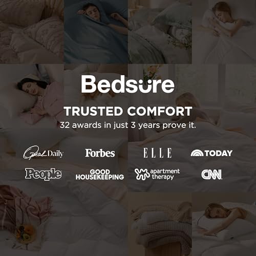 Bedsure White Duvet Cover King Size - 3 Pieces Prewashed Cotton-Like Polyester Extra Soft Bedding Set, Includes 1 Duvet Cover 104x90 Inches with Zipper Closure & 2 Pillow Shams, Comforter Not Included Bedsure