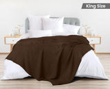 Utopia Bedding Brown 100% Cotton Waffle Blanket 300 GSM [King - 90x108 Inch] Soft Lightweight Breathable Bed Blanket for All Season Utopia Bedding