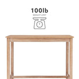 Linon Distresed 36 inch Height Pub Claridge Table, Distressed Brown Counter Linon