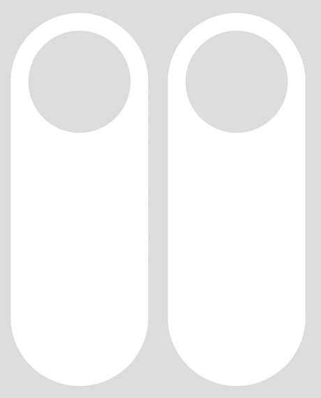 Blank Door Hanger Sign,3.5x9.5 inch 5pcs blank Door Sign,DIY Plastic Door Hangers Tag for Home Office Hotel M MeshaKippa