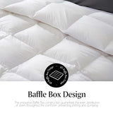 Royal Luxe Goose Feather Down Fiber Comforter - Queen Size Duvet Insert, 100% Cotton Cover All Season Comforter Ultra Soft Luxurious Hotel Bedding, 88”x88” Royal Luxe