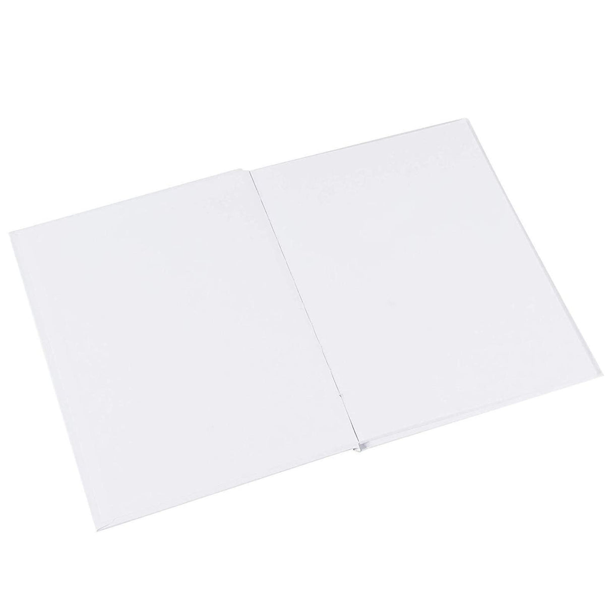 Paper Junkie White Blank Hardcover Books for Kids to Write Stories, Unlined Scrapbook and Journal - 18 Sheets/36 Pages Each - 6x8 inch (Pack of 6) - Blank Journal - Drawing Notebook - White Notebook Paper Junkie