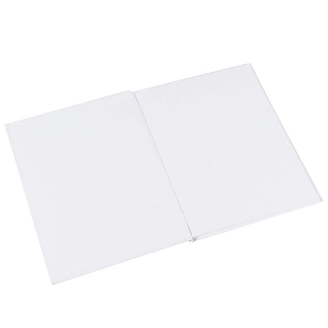 Paper Junkie White Blank Hardcover Books for Kids to Write Stories, Unlined Scrapbook and Journal - 18 Sheets/36 Pages Each - 6x8 inch (Pack of 6) - Blank Journal - Drawing Notebook - White Notebook Paper Junkie
