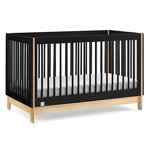 GAP babyGap Tate 4-in-1 Convertible Crib - Greenguard Gold Certified, Ebony/Natural Delta Children