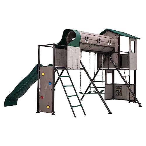 Lifetime Adventure Tunnel Swing Set Playset Lifetime