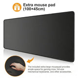 farexon 63x55 Inch L Shaped Standing Desk, Electric Adjustable Height Stand Up Desk, Corner sit Stand Desk with 39x18 in Mouse Pad, Hook, Home Office Writing Gaming Computer Workstation, Oak Grey farexon