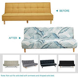 Beacon Pet Stretch Sofa Slipcover Armless Futon Cover Printed Fitted Furniture Protector Elastic Polyester Spandex Washable Armless Sofa Cover Folding Couch Shield Sofa Cover Beacon Pet