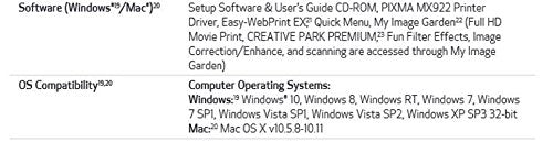 Canon Office and Business MX922 All-in-One Printer, Wireless and Mobile Printing Canon