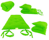 D&D Futon Furniture Full Size Lime Traditional Japanese Floor Mattresses, Foldable Cushion Mats, Yoga, Meditation 54" Wide X 80" Long D&D Futon Furniture