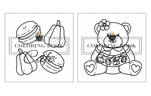 Cozy Autumn: Cute and Cozy Coloring Book for Adults & Teens Featuring Easy and Bold Autumn Designs (Bold and Easy Coloring Books) Majosta