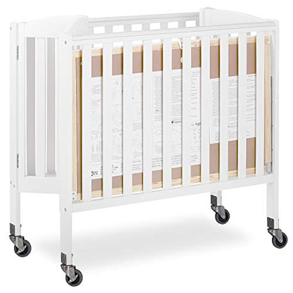 Dream On Me 3-in-1 Folding Portable Crib, White, Large