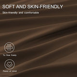 Monbix Full Comforter Set - 7 Pieces Chocolate Brown Bed in a Bag Full Size Bedding Sets with Comforters, All Seasons Comforter with Sheets, Pillowcases & Shams Monbix