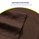 Twin Size Bed Sheets - 4 Piece 1500 Supreme Collection Fine Brushed Microfiber Deep Pocket Twin Sheet Set Bedding - 1 EXTRA PILLOW CASES, GREAT VALUE, Twin, Brown Sweet Home Collection