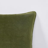 Lush Decor x Chuks Collins Terran Velvet Decorative Pillow Cover Single 22" W x 22" L Green - 22x22 Pillow Cover - Velvet Throw Pillows for Bed, Couch or Chair - Luxury Home Decor Lush Decor