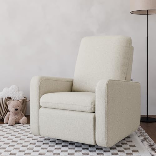 Graco Teddi Power Recliner Swivel Glider, Electronic Power Recline, Oeko-TEX 100 Certified, USB-A & USB-C Charger, Premium Cushioning & Comfort – (Dune Basketweave)