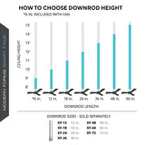 Zephyr Smart Indoor and Outdoor 3-Blade Ceiling Fan 52in Graphite Weathered Wood with Adjustable CCT 2700K-3000K-4000K-5000K LED Light Kit and Remote Control works with Alexa, and iOS or Android App Modern Forms