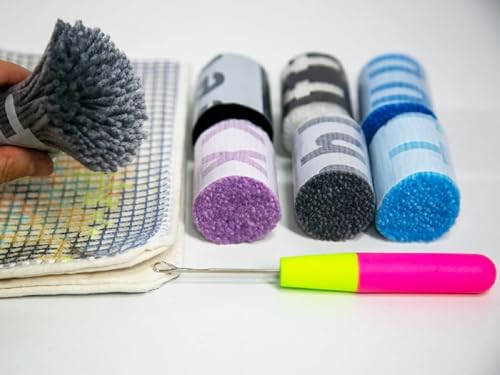 YOOTOM Latch Hook Kits for Adult Kids Beginners,Wall Hanging Embroidery Latch Hook Rug 20x15in,Pre-Cut Yarn Arts and Crafts,Easy Pattern YOOTOM