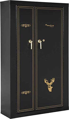 American Furniture Classics 916 16 Gun Metal Cabinet, Black American Furniture Classics
