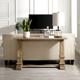 Crosley Furniture Joanna Modern Farmhouse Sofa Console Table for Hall, Entryway, Living Room, Accent Tables, Rustic Brown Crosley Furniture